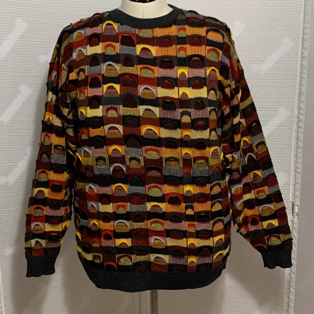 Vintage Protege Collection Sweater Knit Crew Neck 90s Made In USA Mens XL - Picture 1 of 4